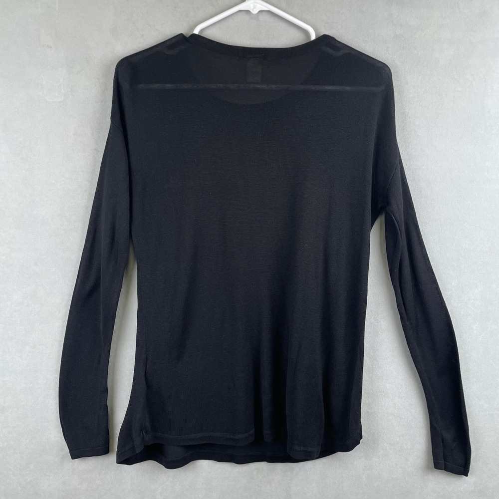 H&M Basic BMW of Monrovia Embroidered Long Sleeve Sweater Top Black Racing XS - Picture 2 of 7
